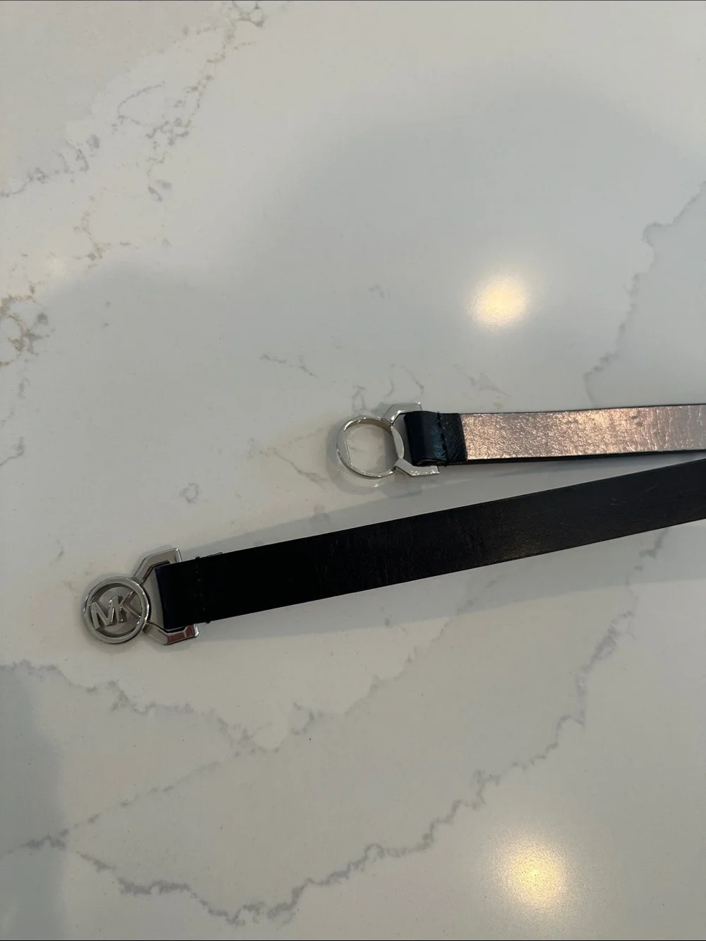 Michael Kors black leather belt Small